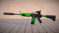 Green M4 Toxic Dragon by sHePard для GTA San Andreas