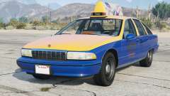 Chevrolet Caprice Taxi Congress Blue [Add-On] для GTA 5