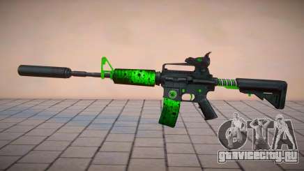 Green M4 Toxic Dragon by sHePard для GTA San Andreas