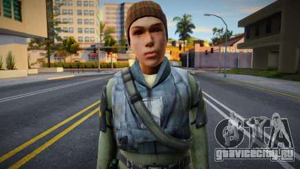 Half-Life 2 Rebels Female v5 для GTA San Andreas